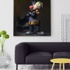 Tableau deco Titi et Grosminet en Batman et Joker Looney Tunes