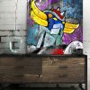 Tableau deco Goldorak peinture street art
