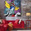 Tableau deco Goldorak peinture street art