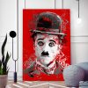 tableau deco esquisse peinture Charlie Chaplin
