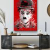 tableau deco esquisse peinture Charlie Chaplin
