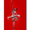 tableau deco Esquisse peinture danseuse classique