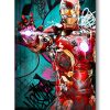 Tableau Iron Man peinture street art graffiti