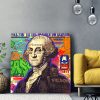 Tableau deco Président George Washington Comics Pop Art