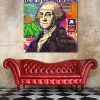 Tableau deco Président George Washington Comics Pop Art