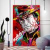 tableau deco street art clint eastwood western peinture