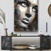 tableau deco portrait Laura peinture femme