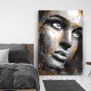 tableau deco portrait Laura peinture femme