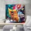 Tableau deco mural Actarus et Goldorak graffiti Street Art murciano