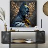tableau batman dc comics polygonal design artiste