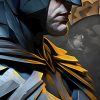 tableau batman dc comics polygonal design artiste
