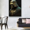 Tableau deco Dark Vador Star Wars Or et Bleu