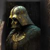 Tableau deco Dark Vador Star Wars Or et Bleu
