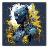 tableau deco black panther marvel peinture moderne design artiste