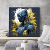 tableau deco black panther marvel peinture moderne design artiste