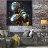 Tableau deco super-héros Iron Man Marvel Particules