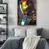tableau deco iron man marvel peinture
