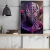 Tableau deco Spiderman Marvel Fleurs Roses Sauvages