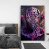 Tableau deco Spiderman Marvel Fleurs Roses Sauvages
