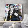 Tableau deco Jean-Paul Belmondo Street Art