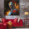 tableau deco Iron Man marvel peinture écorchée