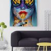 tableau deco pop art femme sucette chanel design glamour