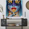 tableau deco pop art femme sucette chanel design glamour