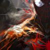 tableau spiderman noir et rouge peinture pop art marvel dc comics