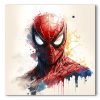 Tableau deco Spiderman peinture aquarelle pop art Comics Marvel