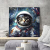 Tableau déco Chat Astronaute Cosmonaute