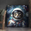Tableau déco Chat Astronaute Cosmonaute