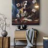 Tableau déco Chien joueur de Poker