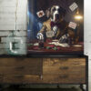 Tableau déco Chien joueur de Poker