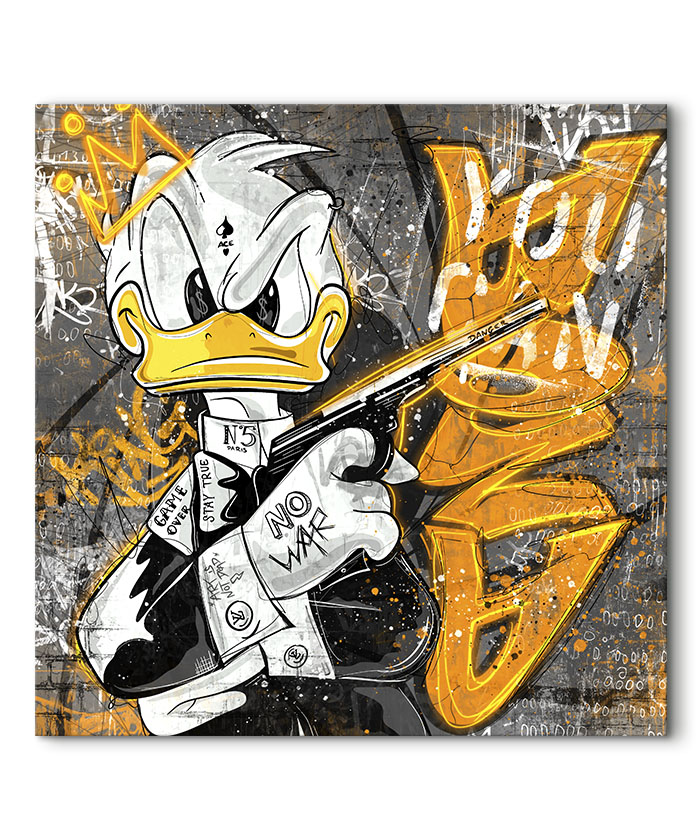 Tableau déco Donald Duck street-art Disney