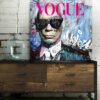 Tableau déco Karl Lagerfeld Vogue Street Art