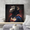 Tableau déco Singe Superman dc comics marvel