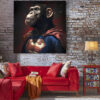 Tableau déco Singe Superman dc comics marvel