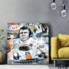 Tableau déco Steve McQueen Le Mans Gulf pop art