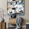 Tableau déco Steve McQueen Le Mans Gulf pop art