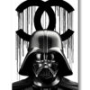 Tableau déco Dark Vador Chanel Star Wars noir et blanc
