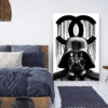 Tableau déco Dark Vador Chanel Star Wars noir et blanc