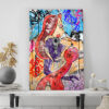 Tableau déco Jessica Rabbit Roger Cartoon pop street art