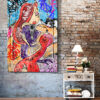 Tableau déco Jessica Rabbit Roger Cartoon pop street art