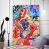 Tableau déco Jessica Rabbit Roger Cartoon pop street art