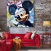 Tableau déco Mickey Playboy graffiti Street Art