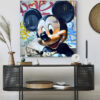 Tableau déco Mickey Playboy graffiti Street Art