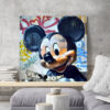Tableau déco Mickey Playboy graffiti Street Art