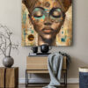 Tableau déco portrait de femme égyptienne ethnique