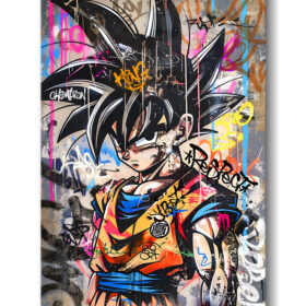 Tableau déco Son Goku Dragon Ball Z Street-art - Tableau Deco