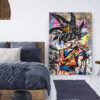 Tableau déco Son Goku Dragon Ball Z graffiti Street-art